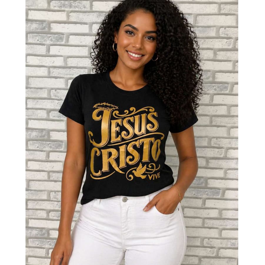 Blusa Feminina T-Shirt Evangélica Gospel Jesus Cristo Viscolycra Plus Size