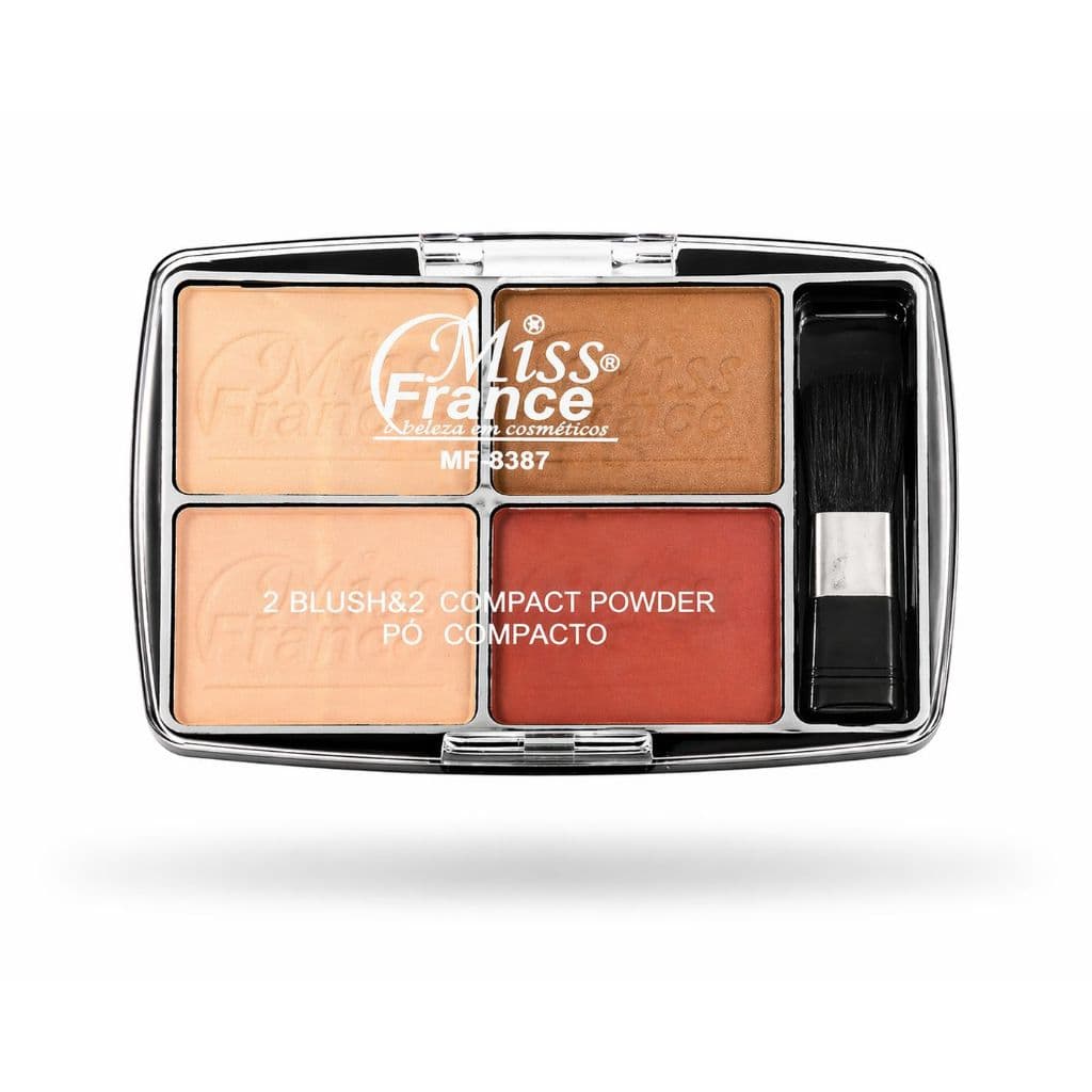 Miss France Paleta Po e Blush -  A Beleza em Cosmeticos