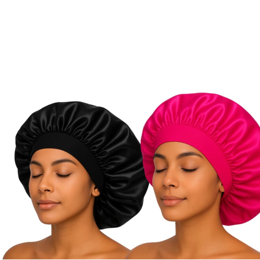 Touca de Cetim Com Faixa Larga Chapéu De Dormir Para Mulheres Anti Frizz ENVIO IMEDIATO!!