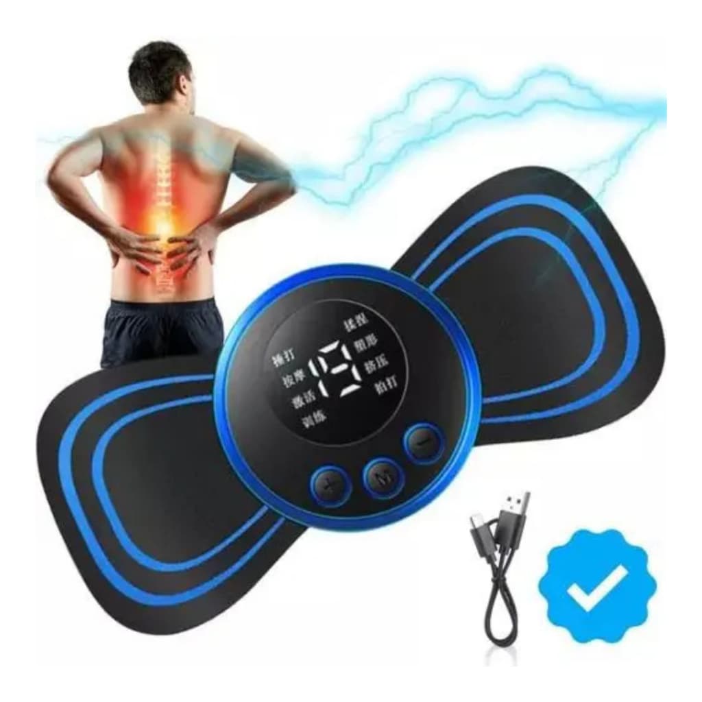 Mini Massageador Elétrico Portátil para Pescoço Cervical Corpo Inteiro Alívio de Dores Musculares