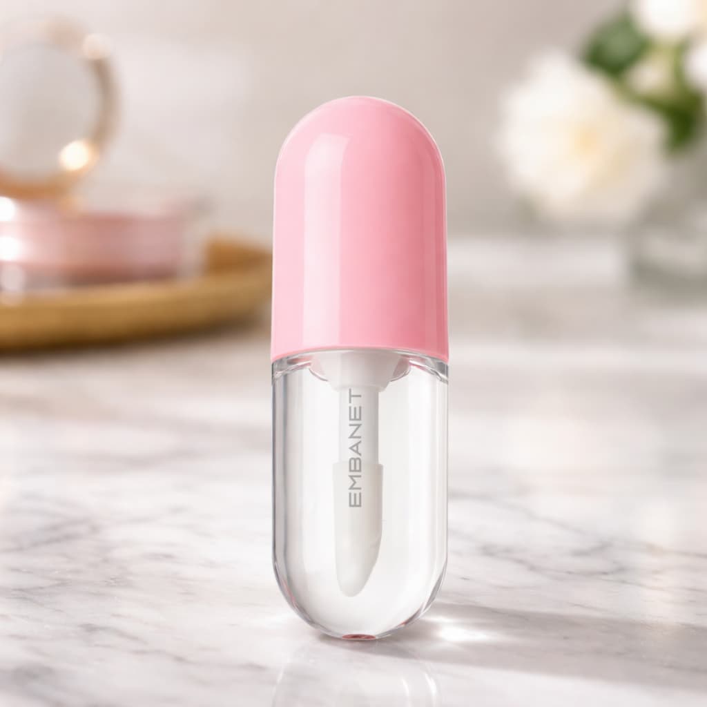 Frasco Cápsula Gloss Batom Matte Lip Oil 2ml Reutilizável Uso Profissional Salão de Beleza 5u
