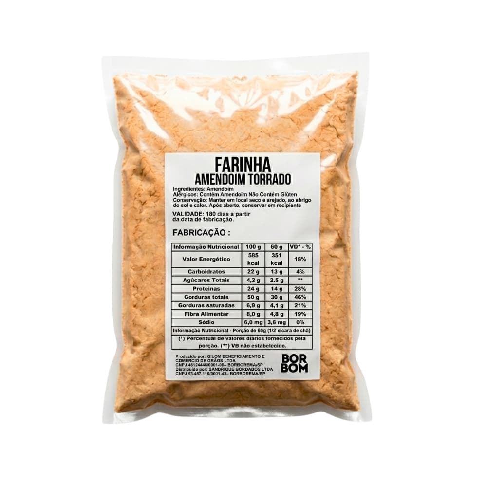 2Kg Farinha de Amendoim Torrado Fit
