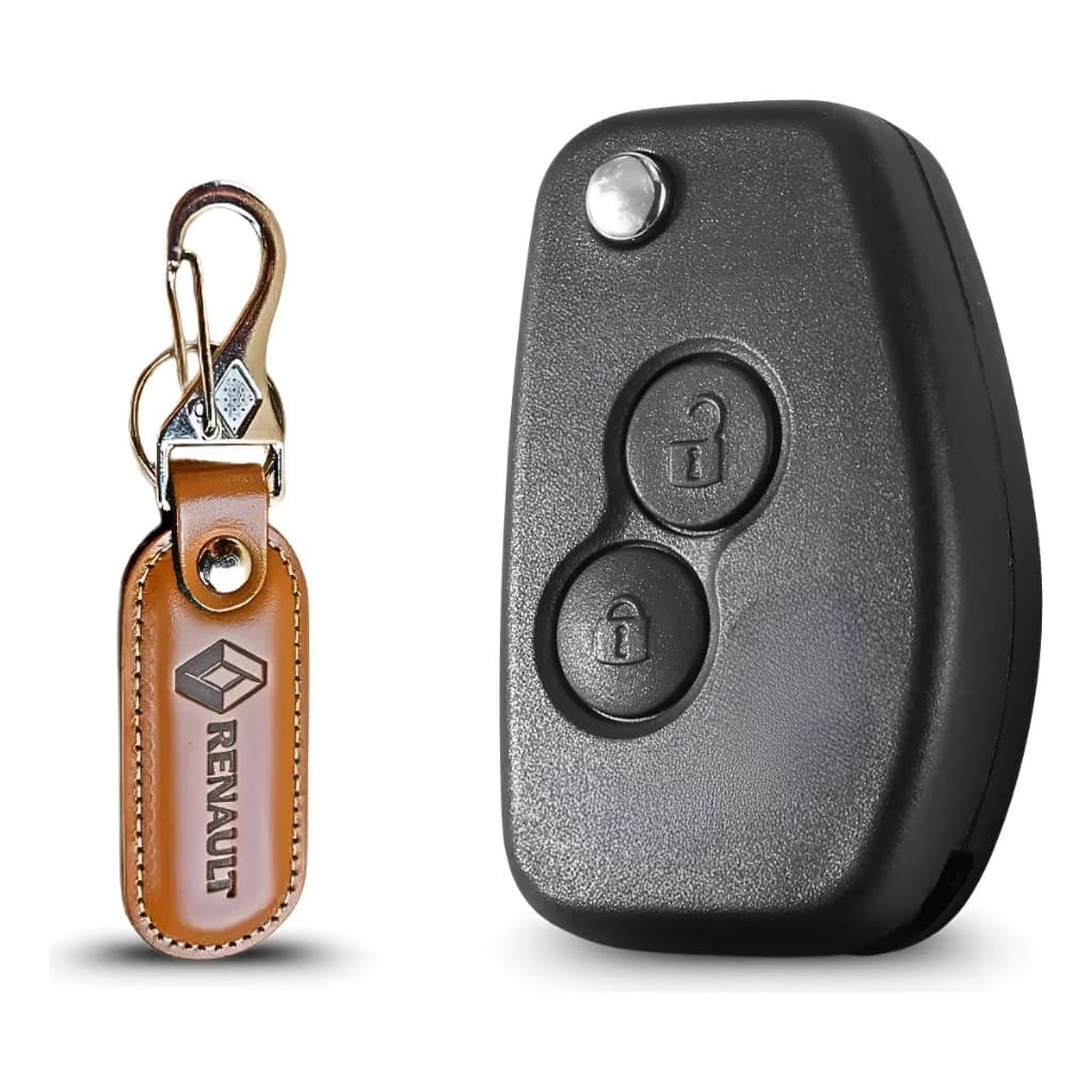 Carcaça Chave Canivete Renault Sandero 2 Botões Yale