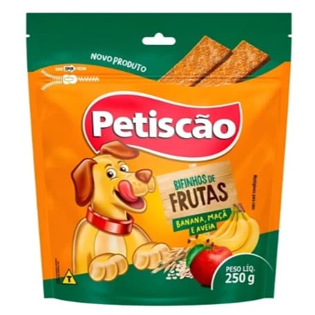 Petiscão Bifinho Mastigável Frutas 250g - Energia Natural, Saúde Oral e Recompensa