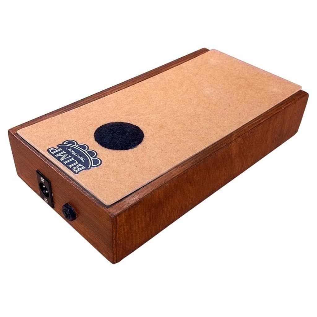 Stomp Box Reto Pedal Cajón c os pés Simulador de Bumbo Mahogany Natural uso em pé BUMP