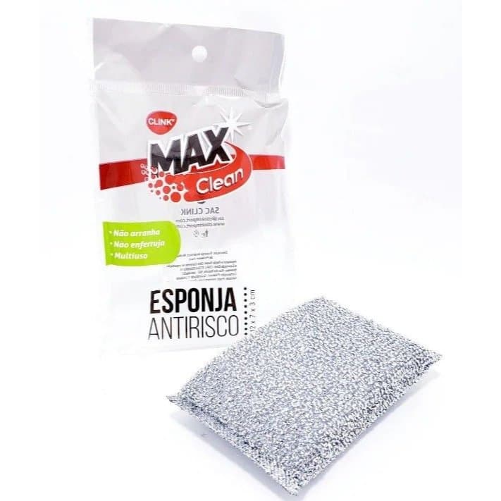 Kit Esponjas max clean Original Poliéster Anti Risco Limpeza Doméstica