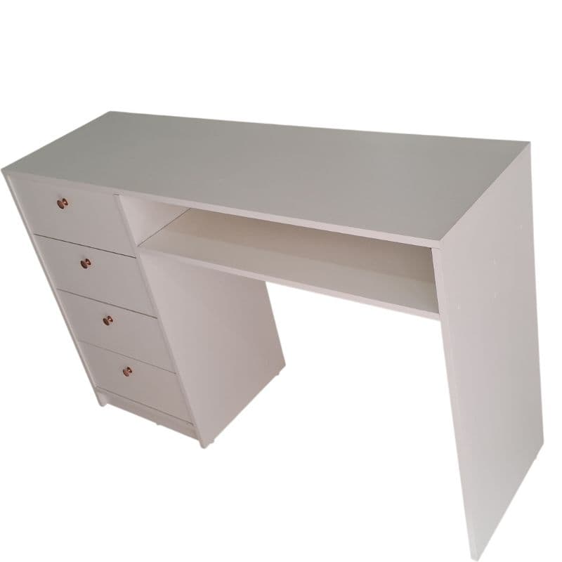 Mesa Escrivaninha  ,[mesa pra manicure] mesa 100% mdf com 4 Gavetas em MDF /