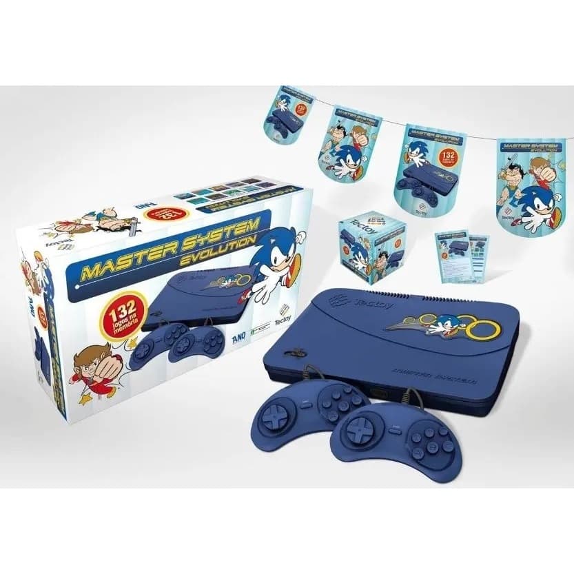 Master System Evolution Blue - 132 Jogos