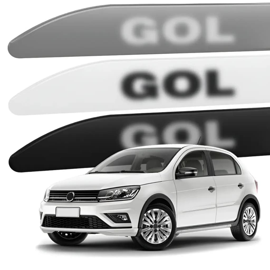 Friso Lateral Slim Para Gol G5 G6 G7 G8 Várias Cores Compatível com Volkswagen Gol