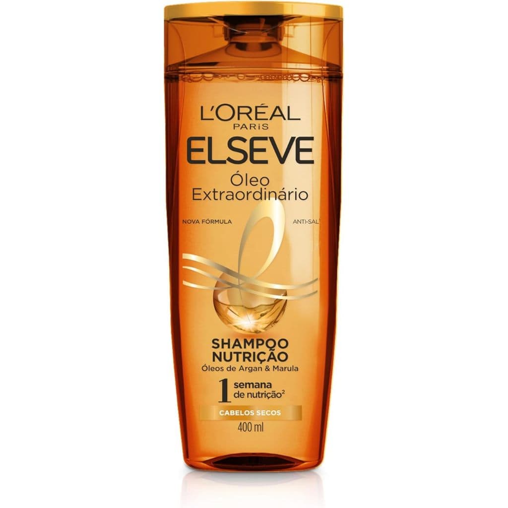 Shampoo Elseve Óleo Extraordinário 400ml: Nutrição Micro-Óleos de Flores Preciosas e Brilho Intenso