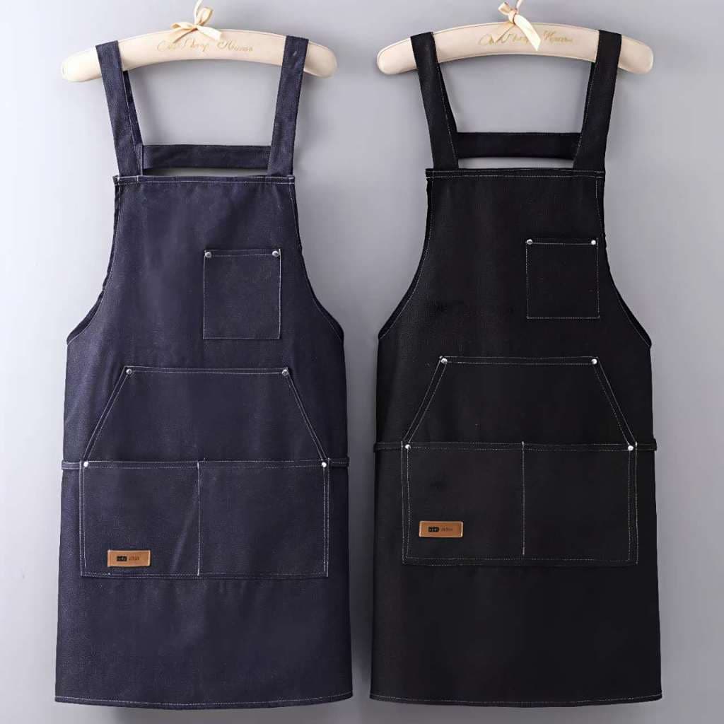 Avental de Cozinha Profissional Jeans – Respirável, Durável e Elegante para Restaurante, Churrasco