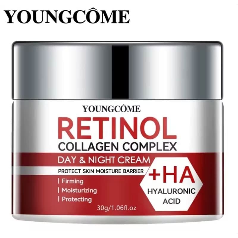 Creme Retinol Colágeno Facial Hidratante, Anti-idade, Hidratação Profunda e Reparação da Pele Seca