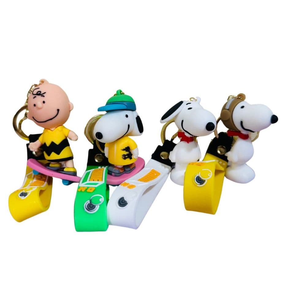 Chaveiro Snoopy Peanuts Desenho 3D Premium Grande Emborrachado Colecionável Bolsas Mochilas