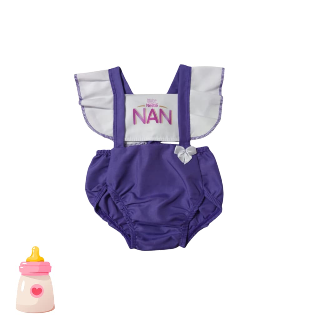 Romper Bebê Delicado Lilás