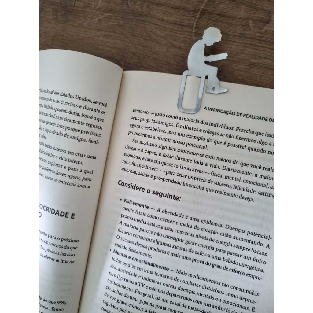 Kit 5 Clips Marca Pagina Menino Papelaria Com Estilo Caderno Livro Presente Estilo Duravel