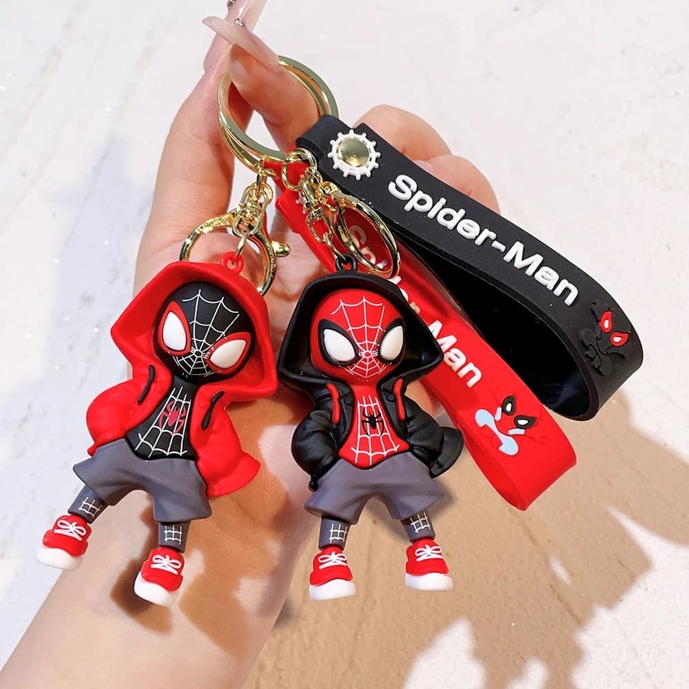 Chaveiro Homem-Aranha Leve o Seu Herói Aracnídeo Para Onde Você For coleção presente geek miles morales