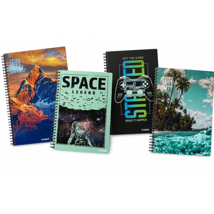 Caderno universitario 96 folhas capa dura capas diversas
