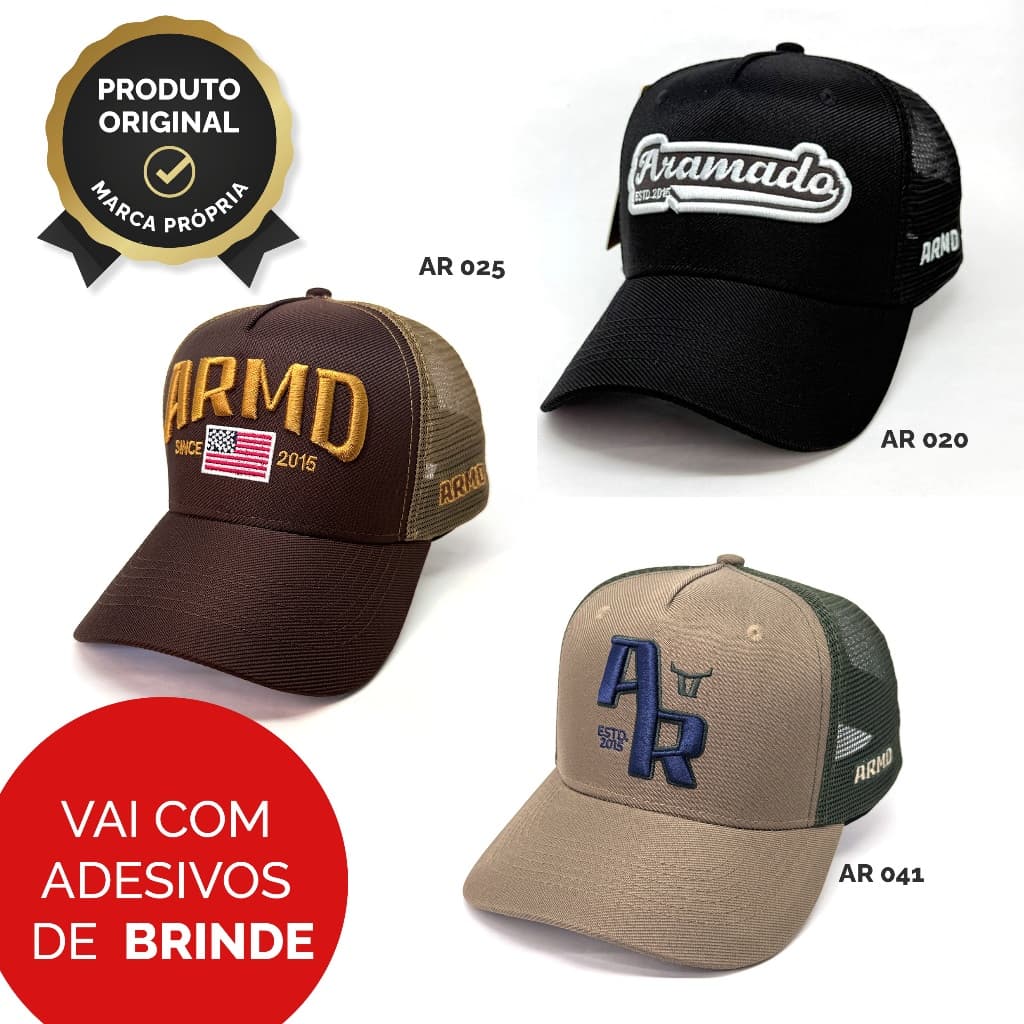 Boné Country Tela Aba Curva Bordado ARAMADO COUNTRY  Premium | LANÇAMENTO ENVIO IMEDIATO
