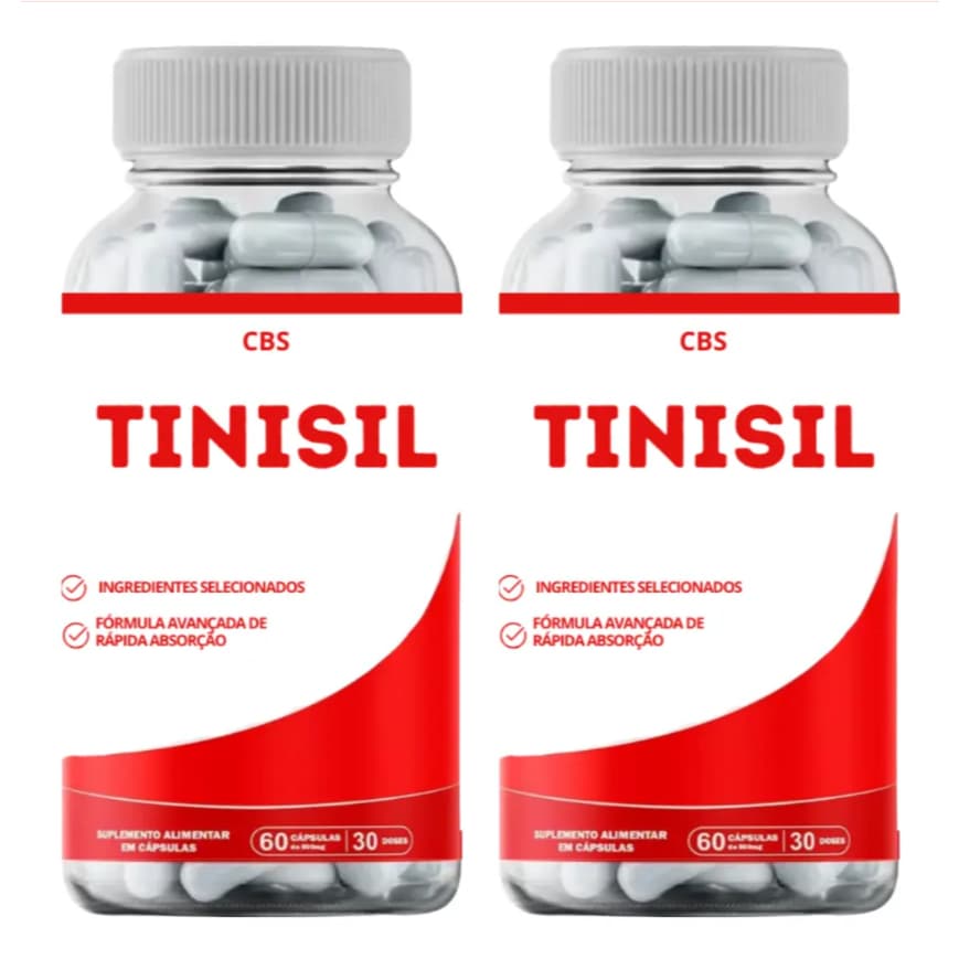 2x Pote Tinisil Original 60 Capls - Auxilio No Zumbido