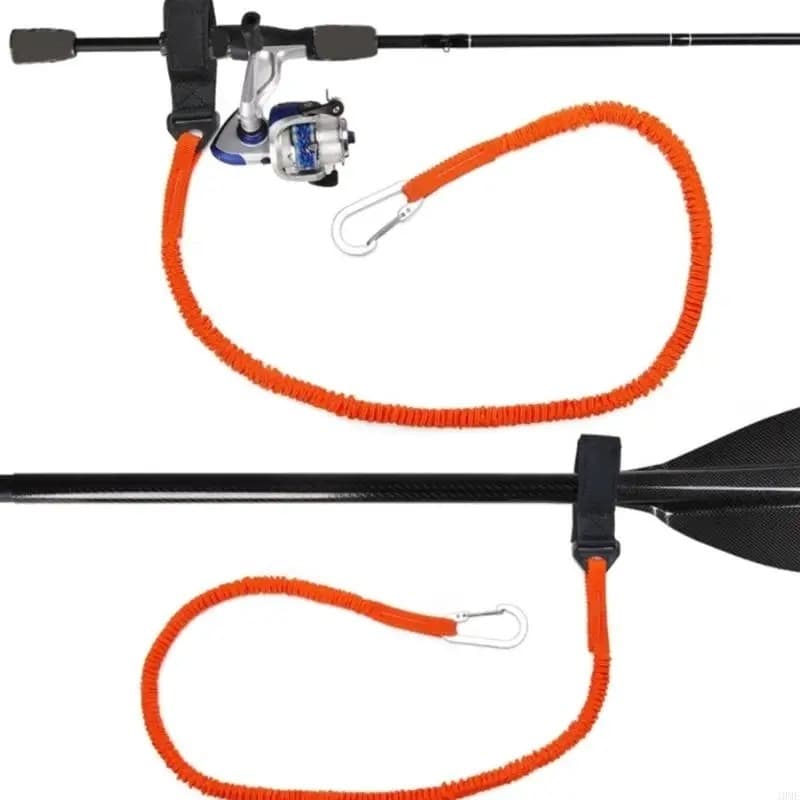 Cordão Segurança Para Remo Ajustável Com Mosquetão Ideal Para Caiaque E Paddle