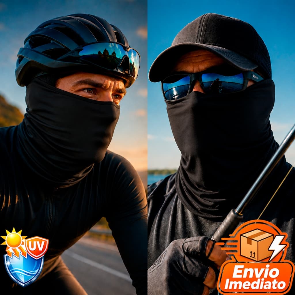 Bandana Tubular Para Pescoco Multiuso Neck Mask Pescaria Ciclismo UV Verão