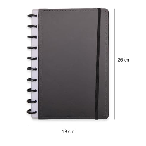 Caderno Inteligente caderno de 10 Discos B5 80 Folhas Capa Dura De Couro