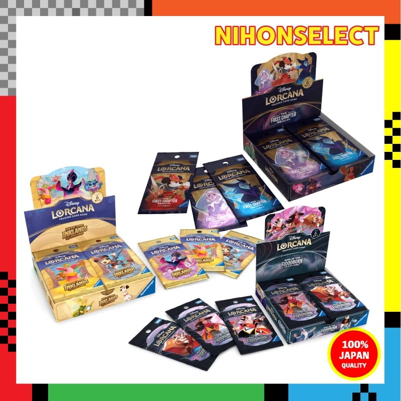 Disney Lorcana TCG Card Game Booster Box Japonês Original - Versão 1, 2 ou 3 Selecionável