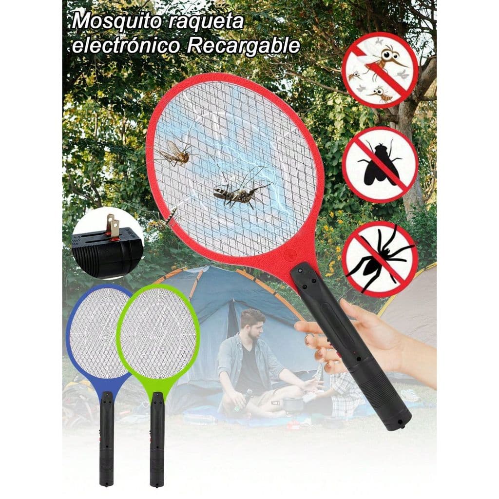 Raquete Elétrica Bivolt 110v~220v Mata Inseto Recarregável