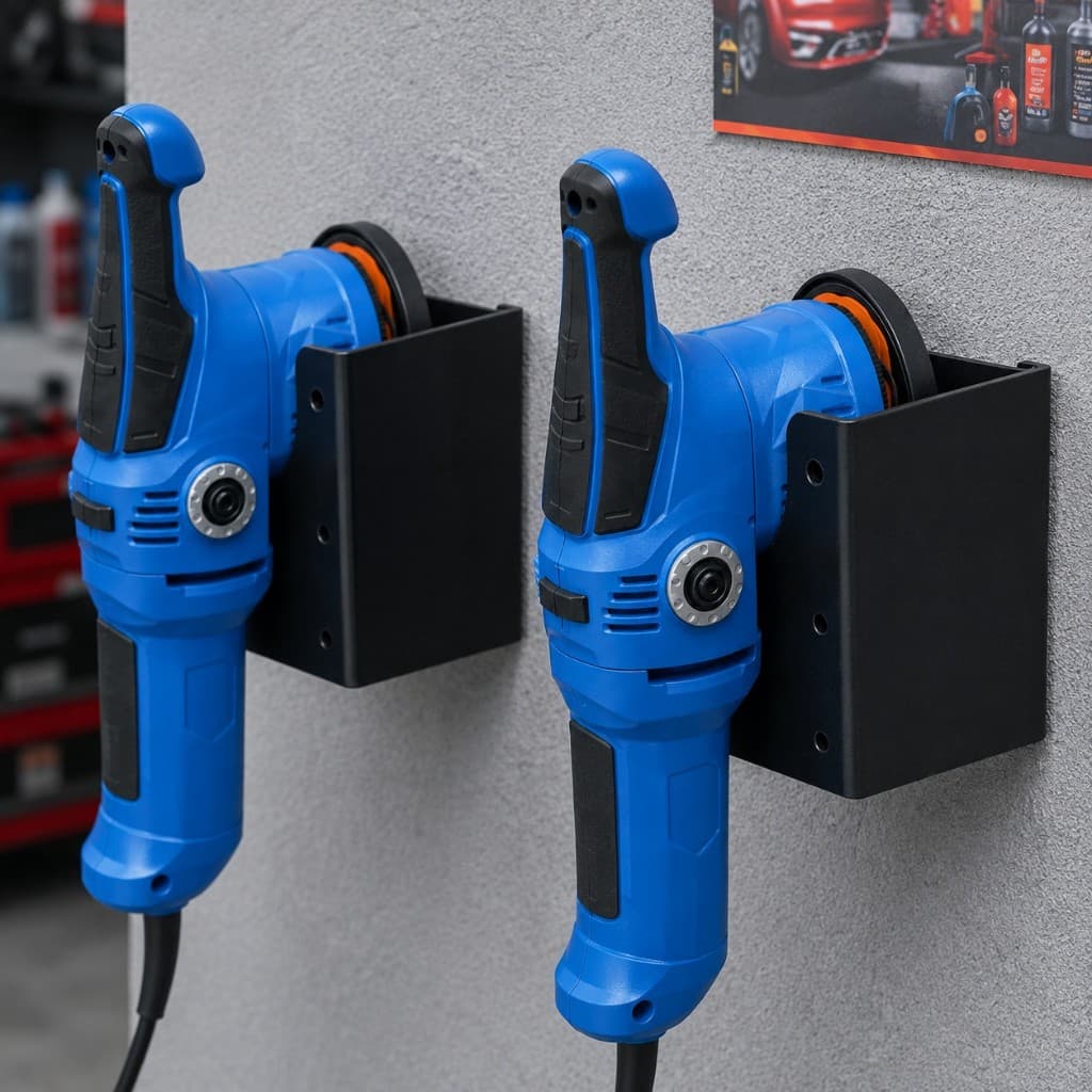 Kit 2 Suportes Para Politriz De Parede Organizador Detail estica automotiva lava rapido oficina