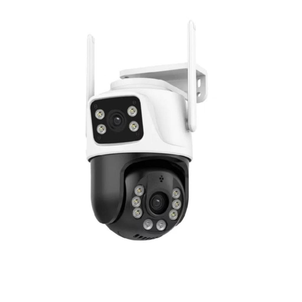 Câmera de Segurança Wifi Lente Dupla Resistente a Água IP66 Infravermelho