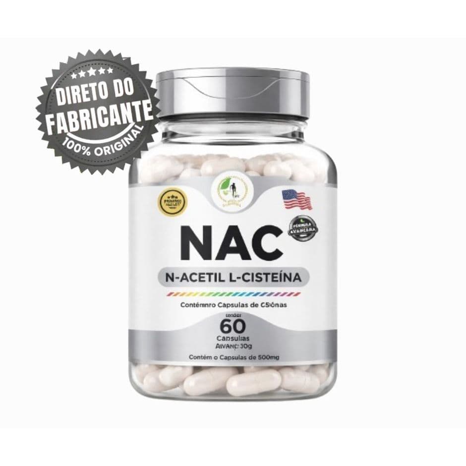 NAC N-Acetil L-Cisteína Precursor da Glutationa Imunidade - Fits Life