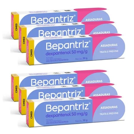 Kit 06 Bepantriz Pomada Dermatológica Com 30g cada - Cimed