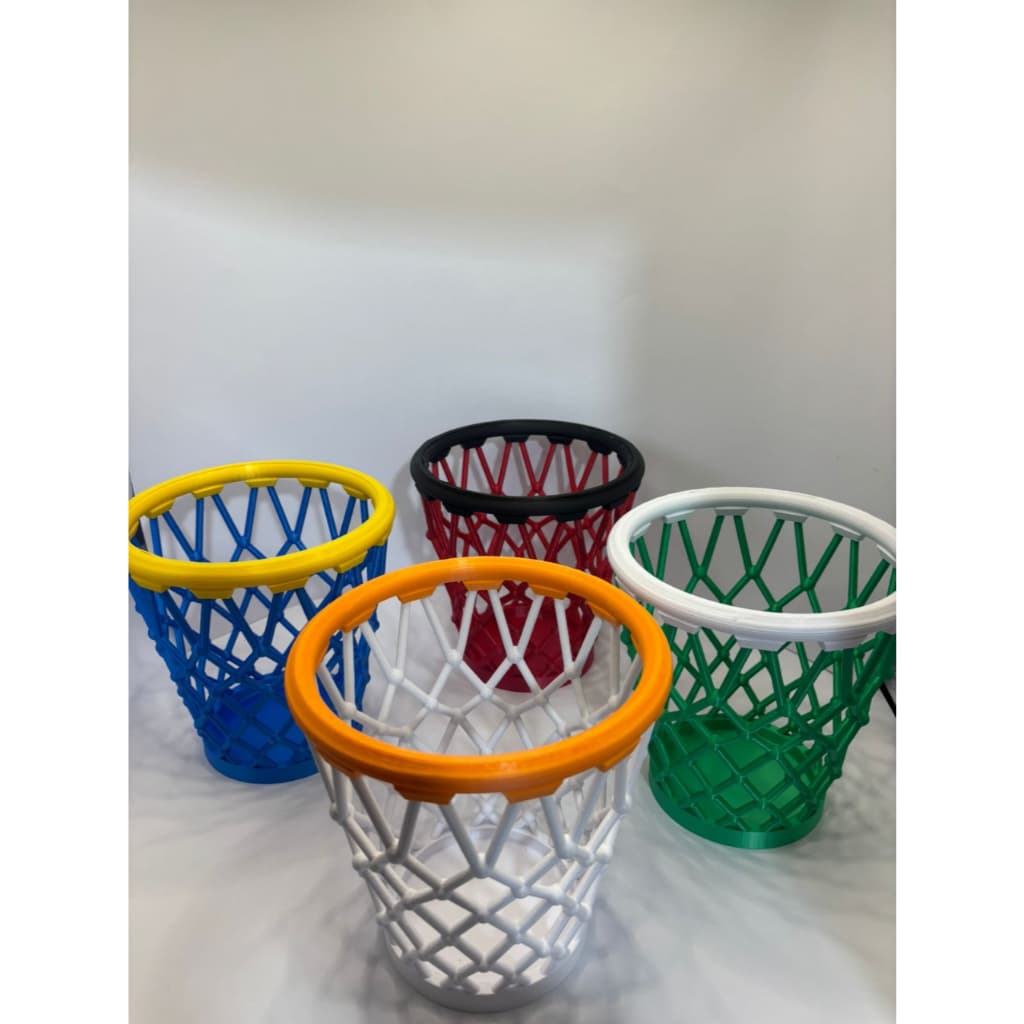 Cesto Basquete NBA Style Organizador Mesa Gamer Mini Lixeira Decorativa Times Cesta