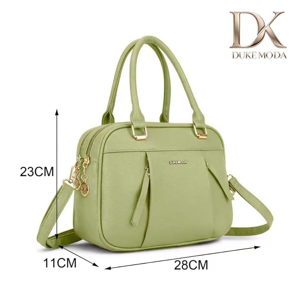 Bolsa DUKE Boston Elegantemente Retrô - Com Fechamento Metálico e Franja Detalhada, Ideal para o Dia a Dia DEC6082