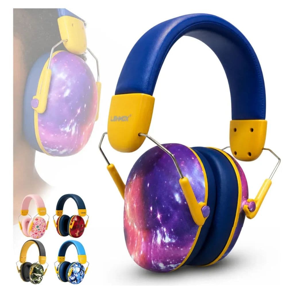 Abafador de Ruído Infantil Autismo Fone Protetor Auricular TDAH TEA Confortável Ajustável Alta Proteção