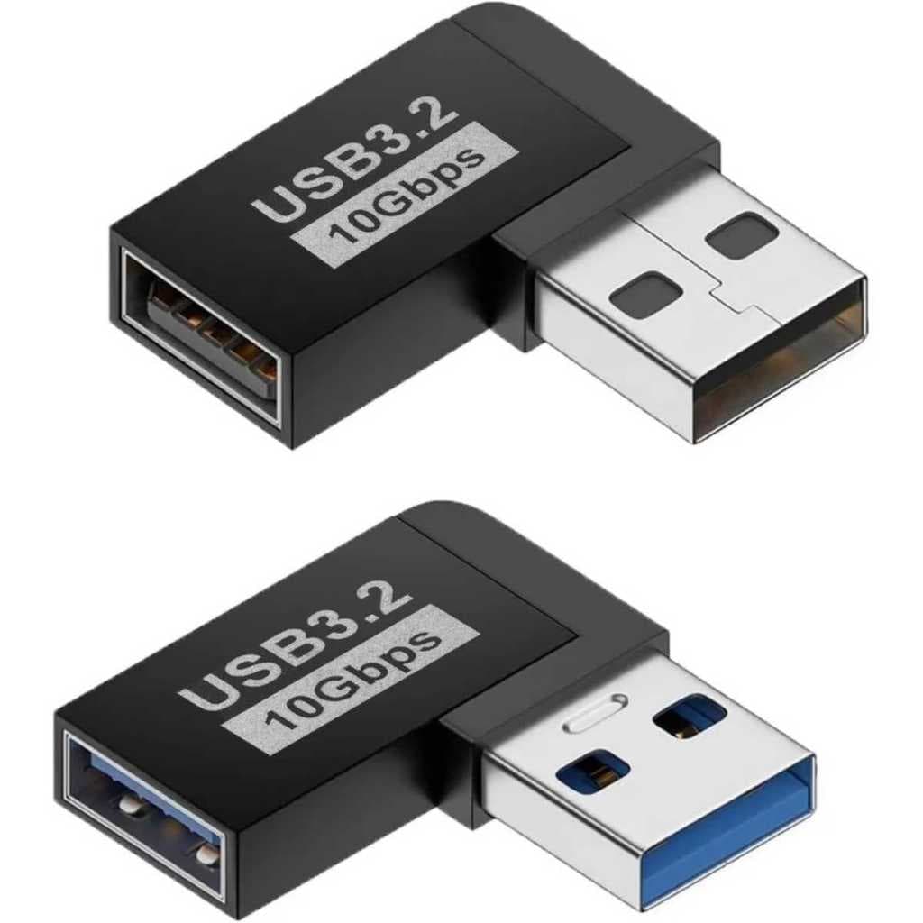 Adaptador Conversor Conector Ângulo USB A para USB A
