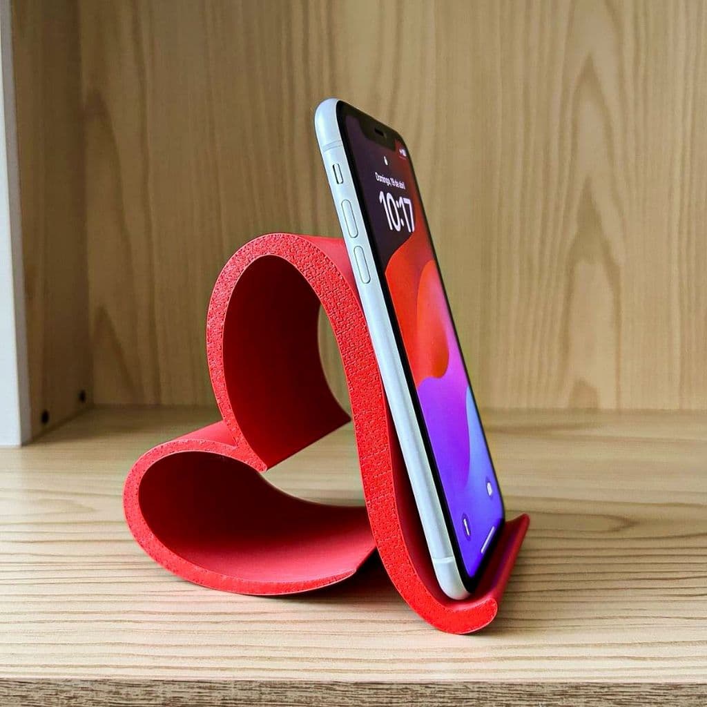 Suporte para celular de coração, porta celular de  mesa, escritório, sala, quarto.