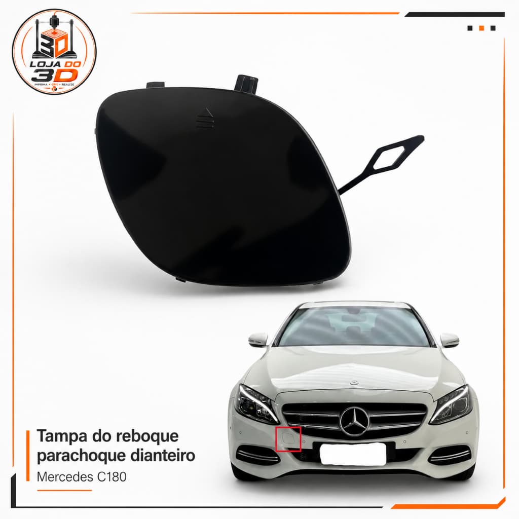 Tampa Reboque Dianteiro Mercedes Benz C180 C200 2015 A 2018