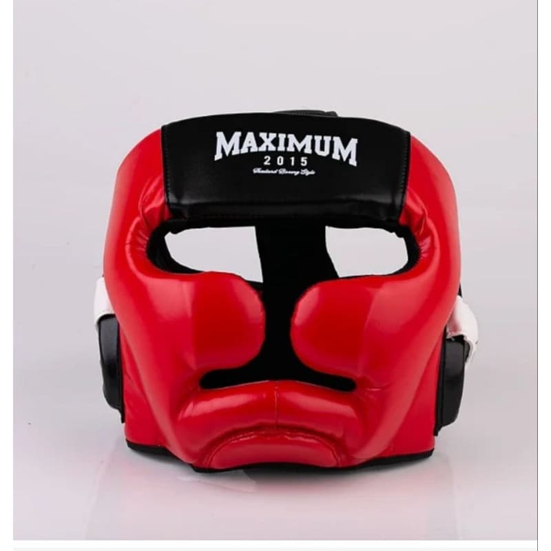Capacete de Boxe e Muay Thai Vermelho - Vermelho