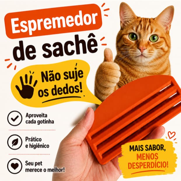 Espremedor de Sachê para Cães e Gatos