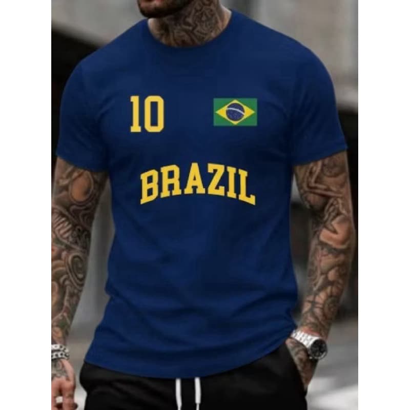 Camiseta Unissex Brasil 100% Algodão Premium Conforto e Estilo
