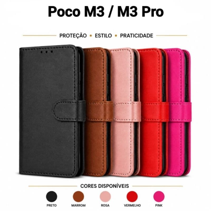 Capinha Capa Carteira do Poco M3/M3 Pro