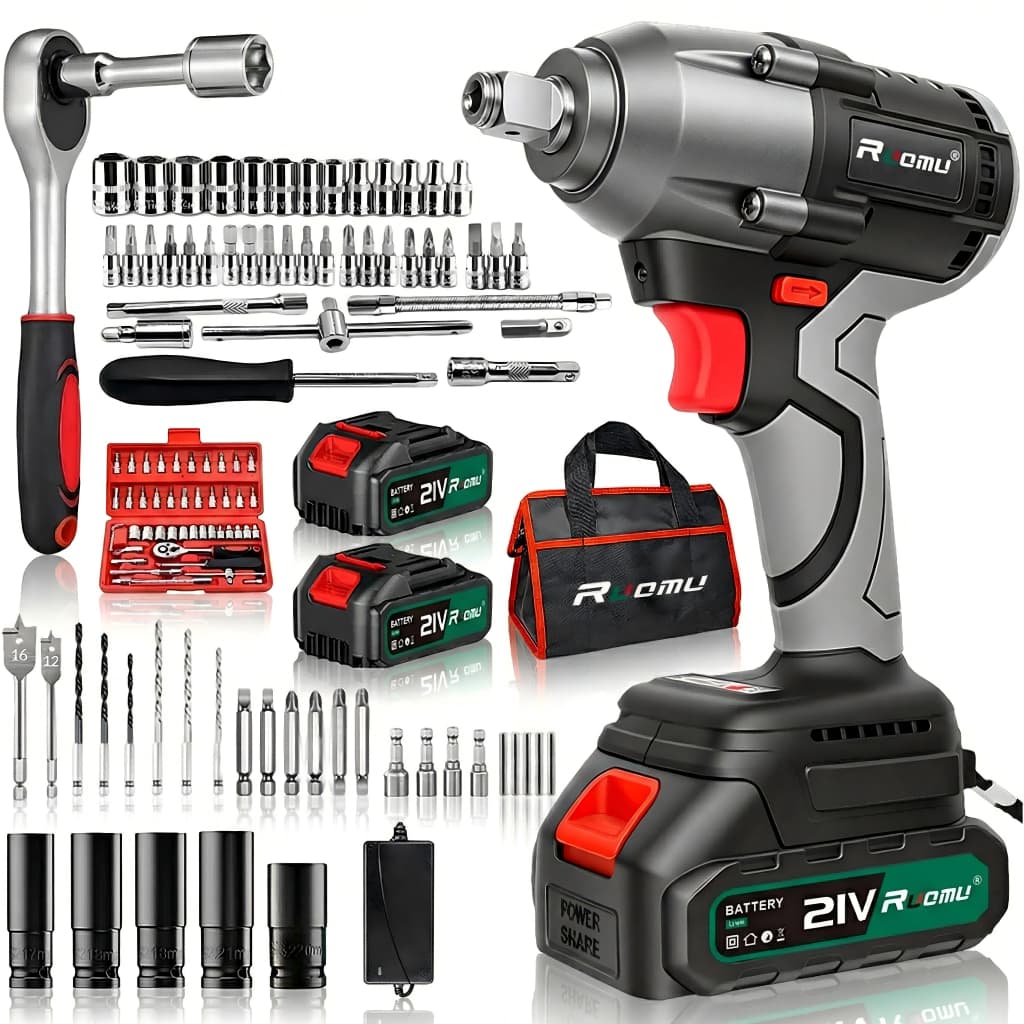 Furadeira Parafusadeira Chave De Impacto A Bateria Sem Fio Profissional 21V Brushless