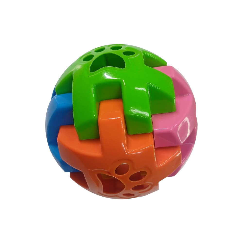 Bolinha Porta Petisco Brinquedo Interativo Cachorro Pequeno Porte Desmontavel Anti Estresse