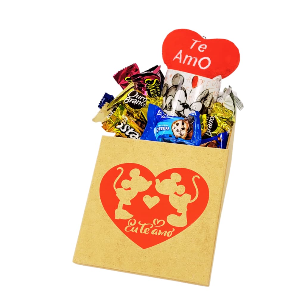 Cesta de Chocolates e Mimos Presente Dia dos Namorados