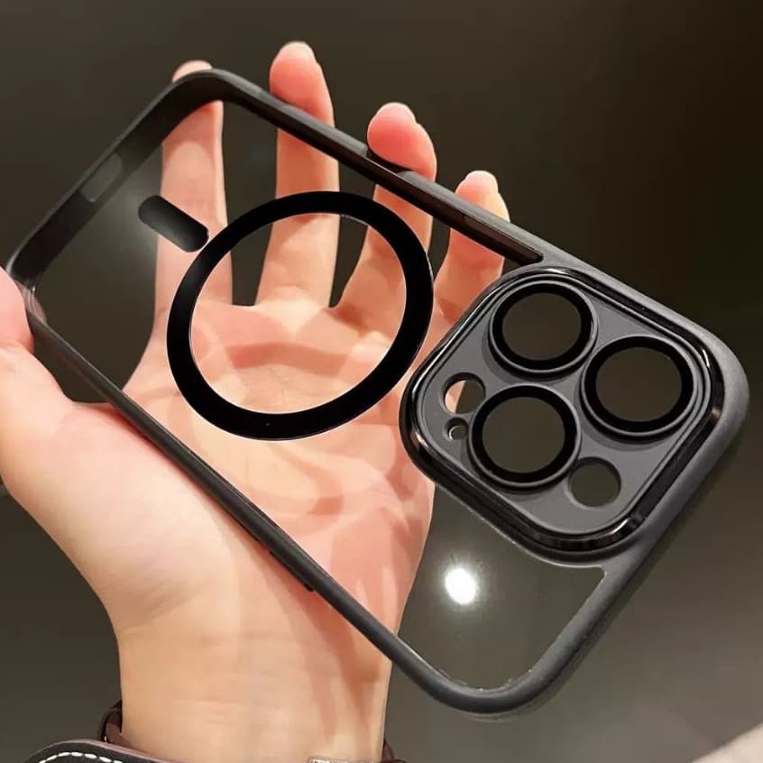 Capa Premium Transparente MagSafe para iPhone  Proteção Total da Câmera | Anti Queda