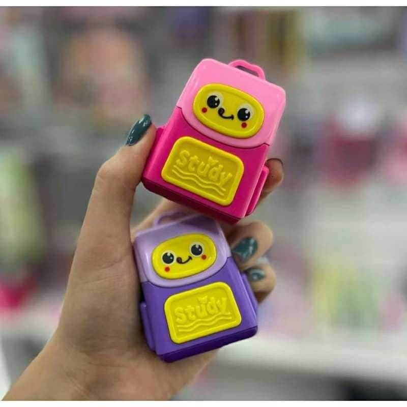 Apontador Duplo com Borracha Branca de mochila - Sky Paper