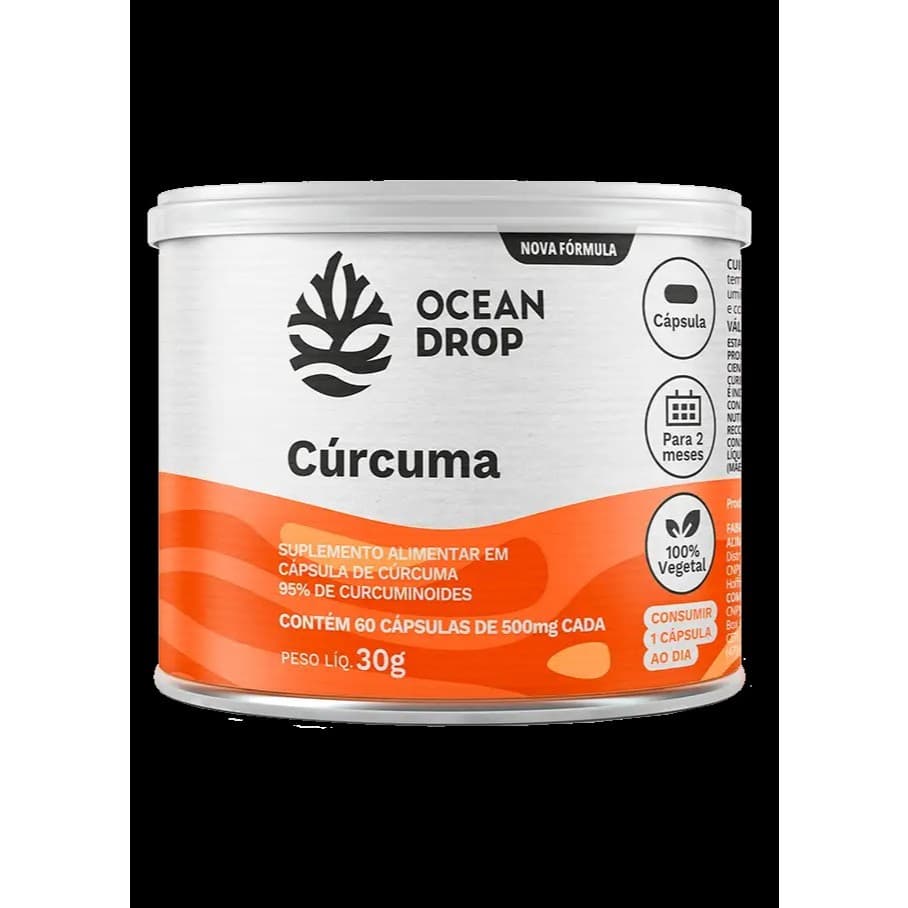 Cúrcuma 600mg  | 60 cápsulas | Ocean Drop