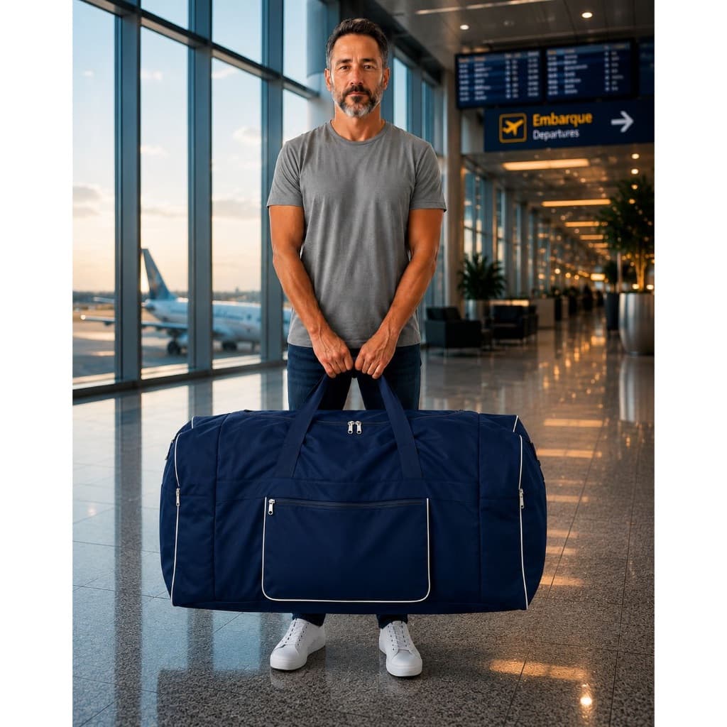 Bolsa Mala De Viagem Lisa Sem Estampa Bagagem Despachada Passeio Extra Grande EG