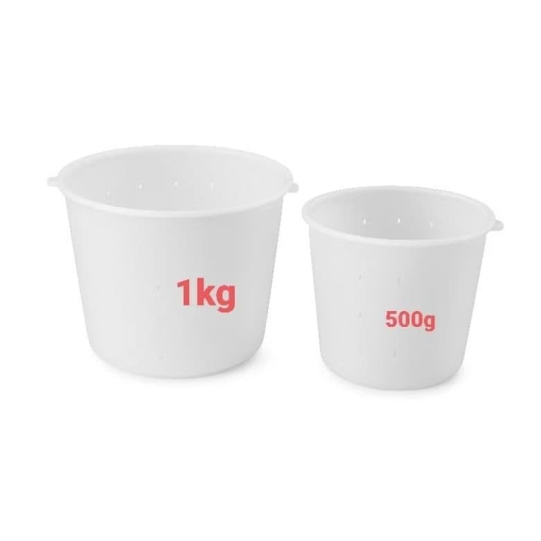 Kit Forma Para Queijo Minas Profissional 1 de 500g + 1 de 1kg